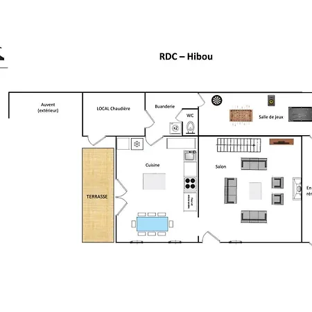 Chouette Et Hibou 30 Pers 2 Jacuzzi, Billard Holiday home Quibou