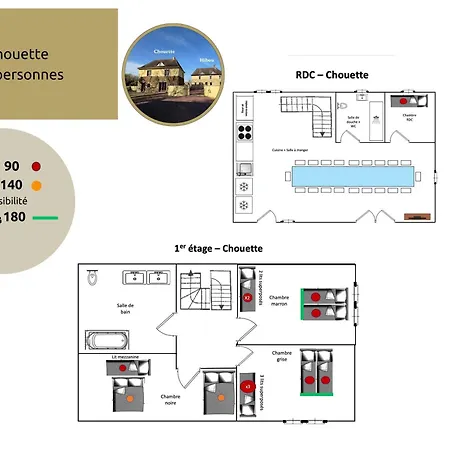 La Clef Decamp Chouette&hibou 30 Pers 2 Jacuzzi, Billard * Quibou