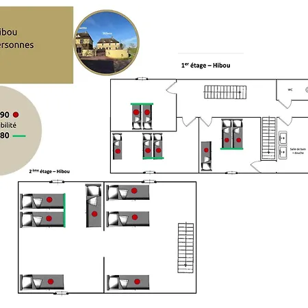 Chouette Et Hibou 30 Pers 2 Jacuzzi, Billard בית נופש *