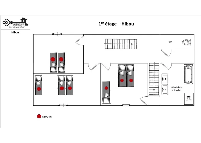 度假居 Chouette Et Hibou 30 Pers 2 Jacuzzi, Billard *