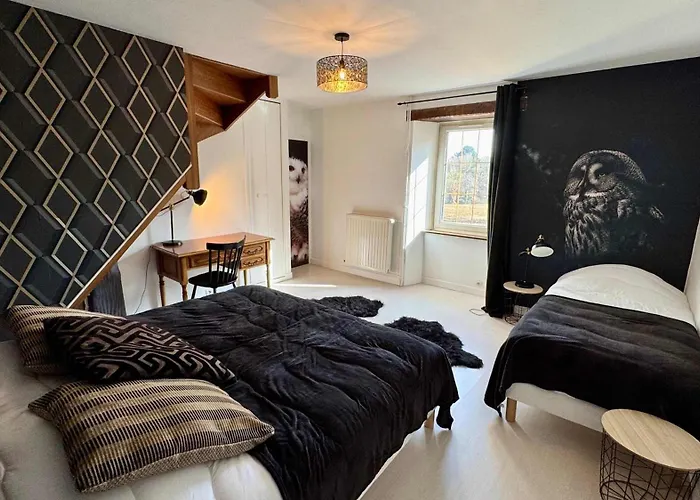 La Clef Decamp Chouette & Hibou 30 Pers 2 Jacuzzi, Billard בית נופש Quibou