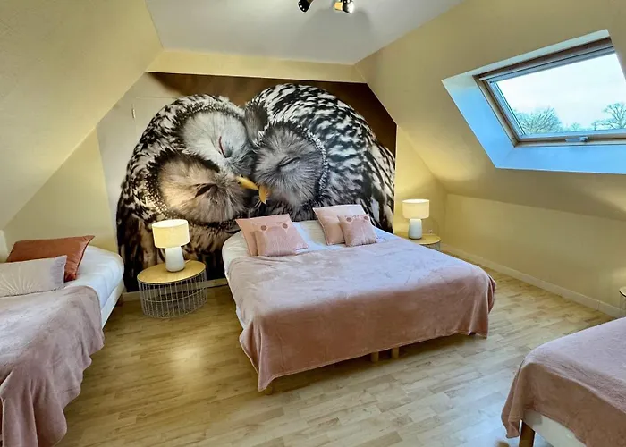 度假居 Chouette Et Hibou 30 Pers 2 Jacuzzi, Billard