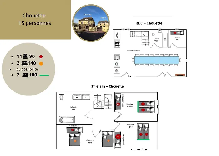 La Clef Decamp Chouette&hibou 30 Pers 2 Jacuzzi, Billard * Quibou
